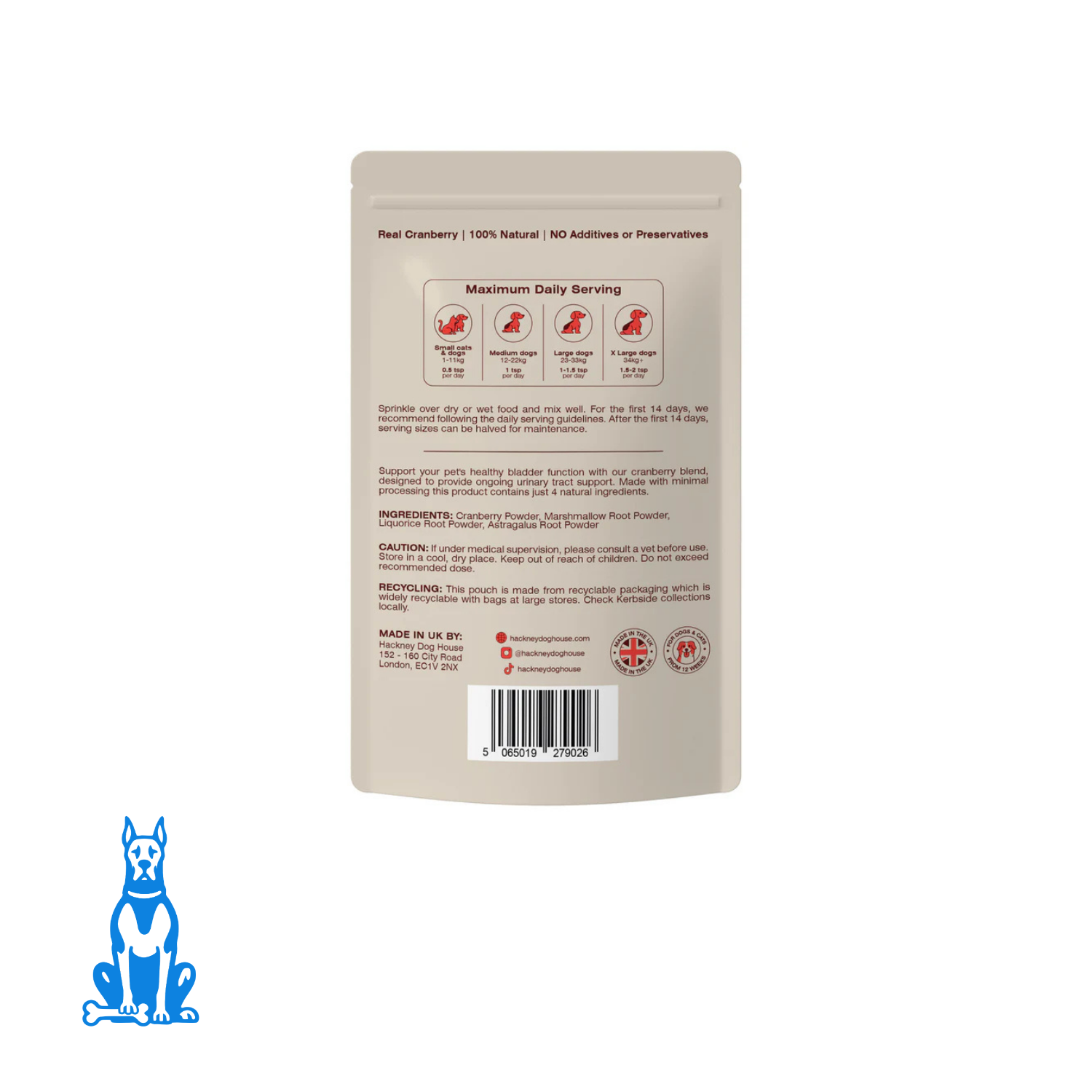 Urinary Cranberry - Hackney Dog House