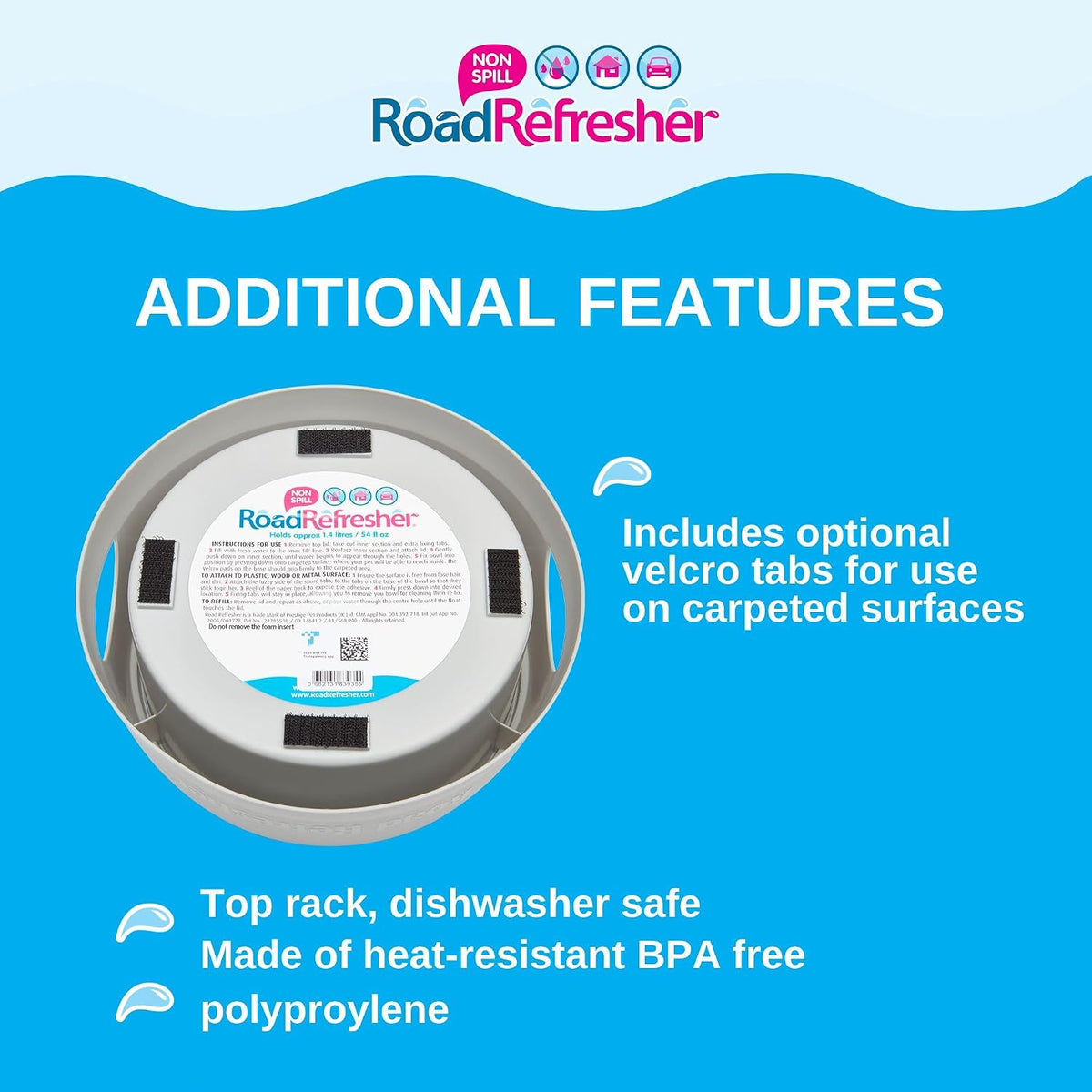 Road Refresher Non Spill Bowl
