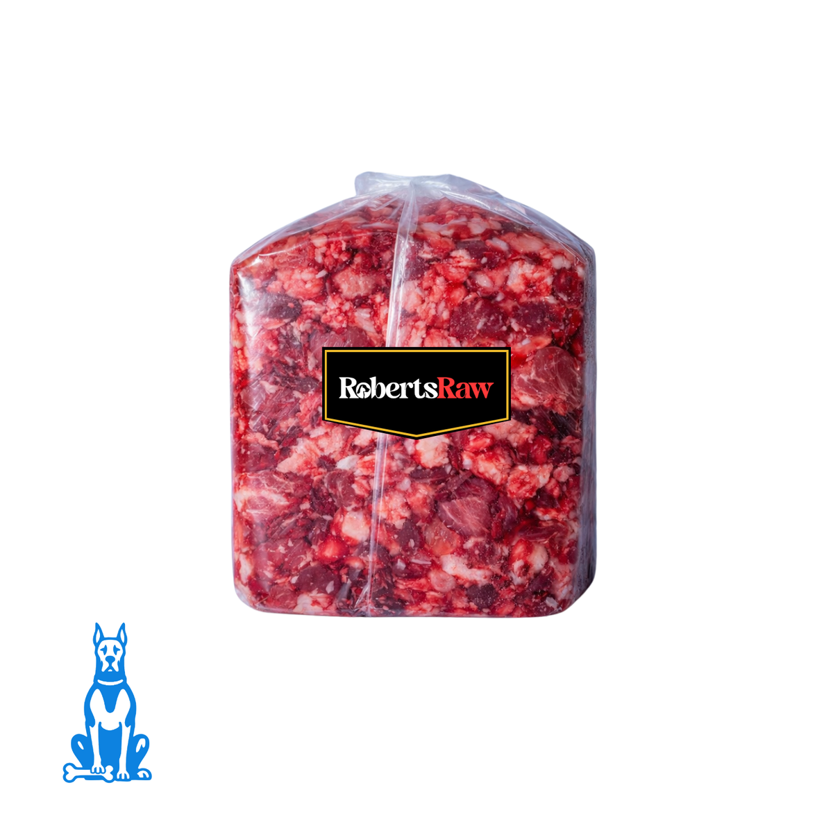 Roberts Raw Boneless Beef Mince dog food 10kg pack