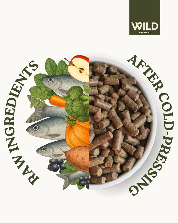 Wild Pet Food Herring - 80:20 Omega+ Cold-Pressed (2.5kg)