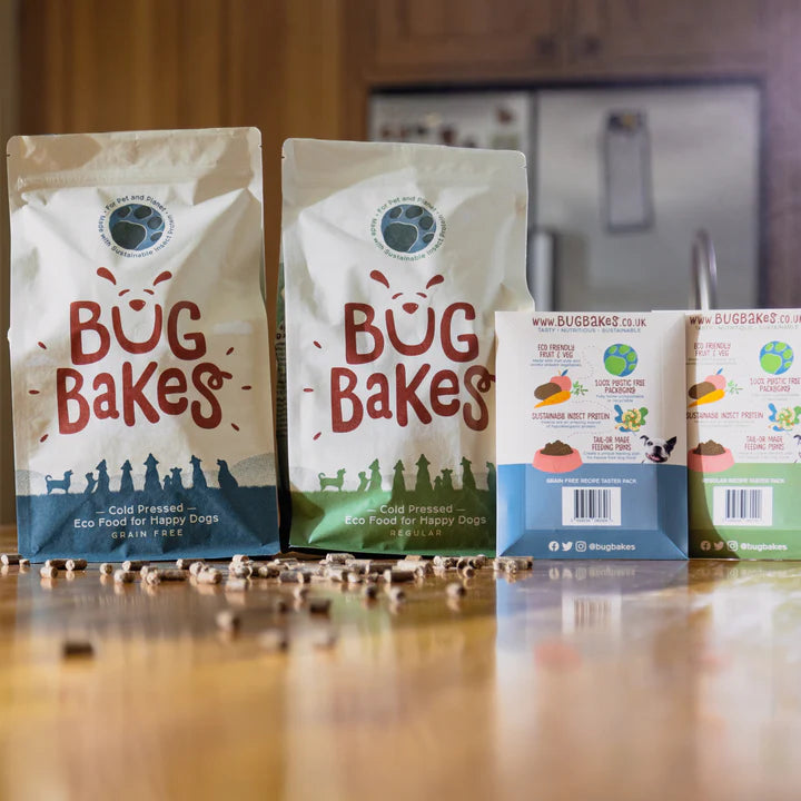 BugBakes Grain Free - Hypoallergenic Cold-Pressed Insect Protein Dry Dog Food (2.5kg)