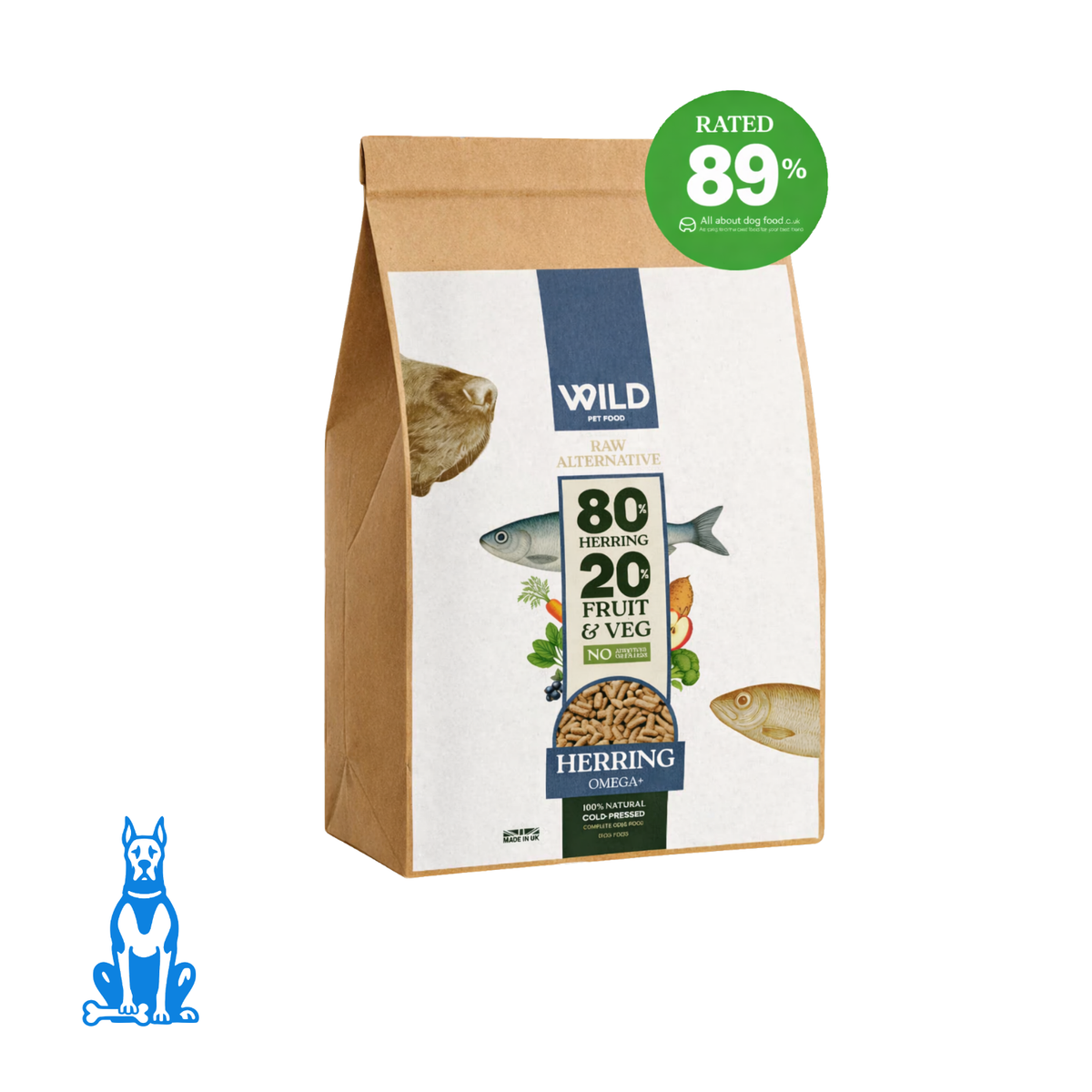 WILD Pet Food Herring 80:20 cold-pressed dog food