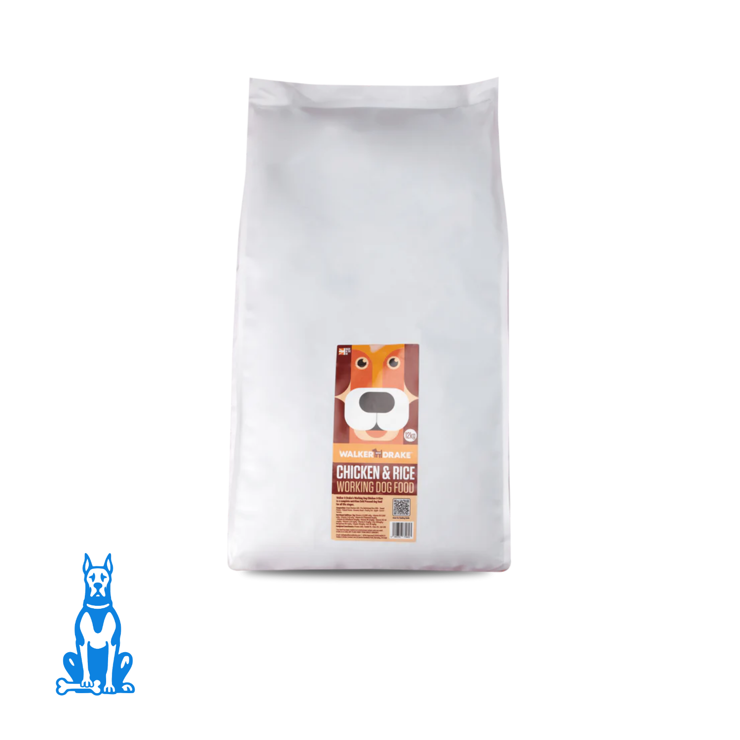 Walker and Drake Chicken Cold Pressed Working Dog Food (12kg)