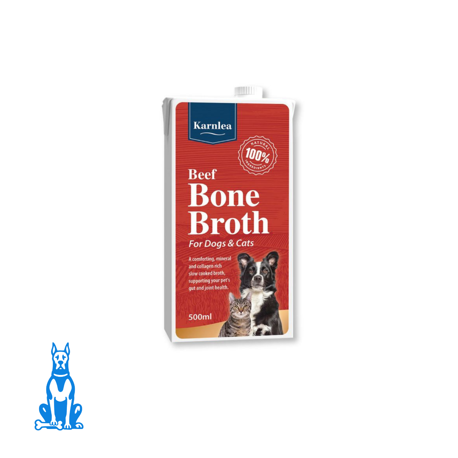 Karnlea Beef Bone Broth for Dogs and Cats 500ml