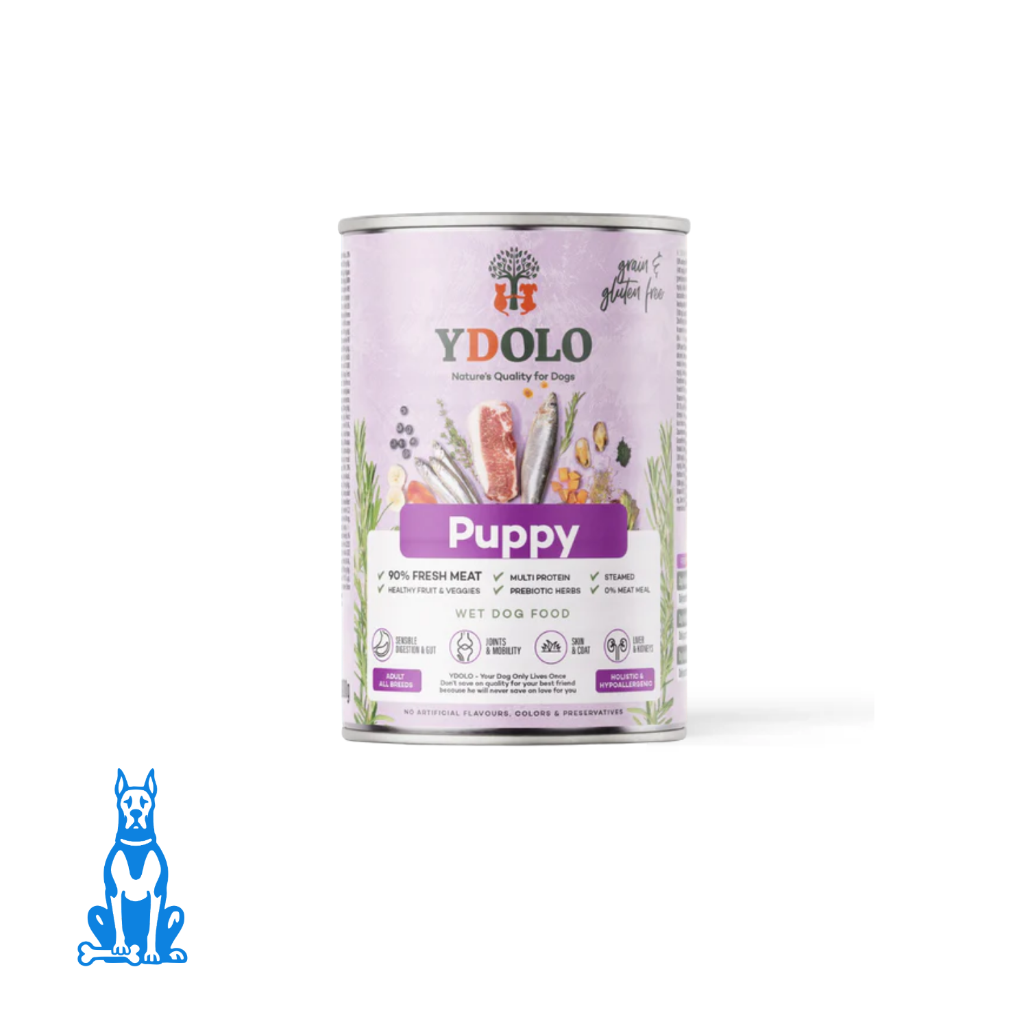 YDOLO Puppy Complete Wet Food for Dogs – Healthy and Pure (400g)