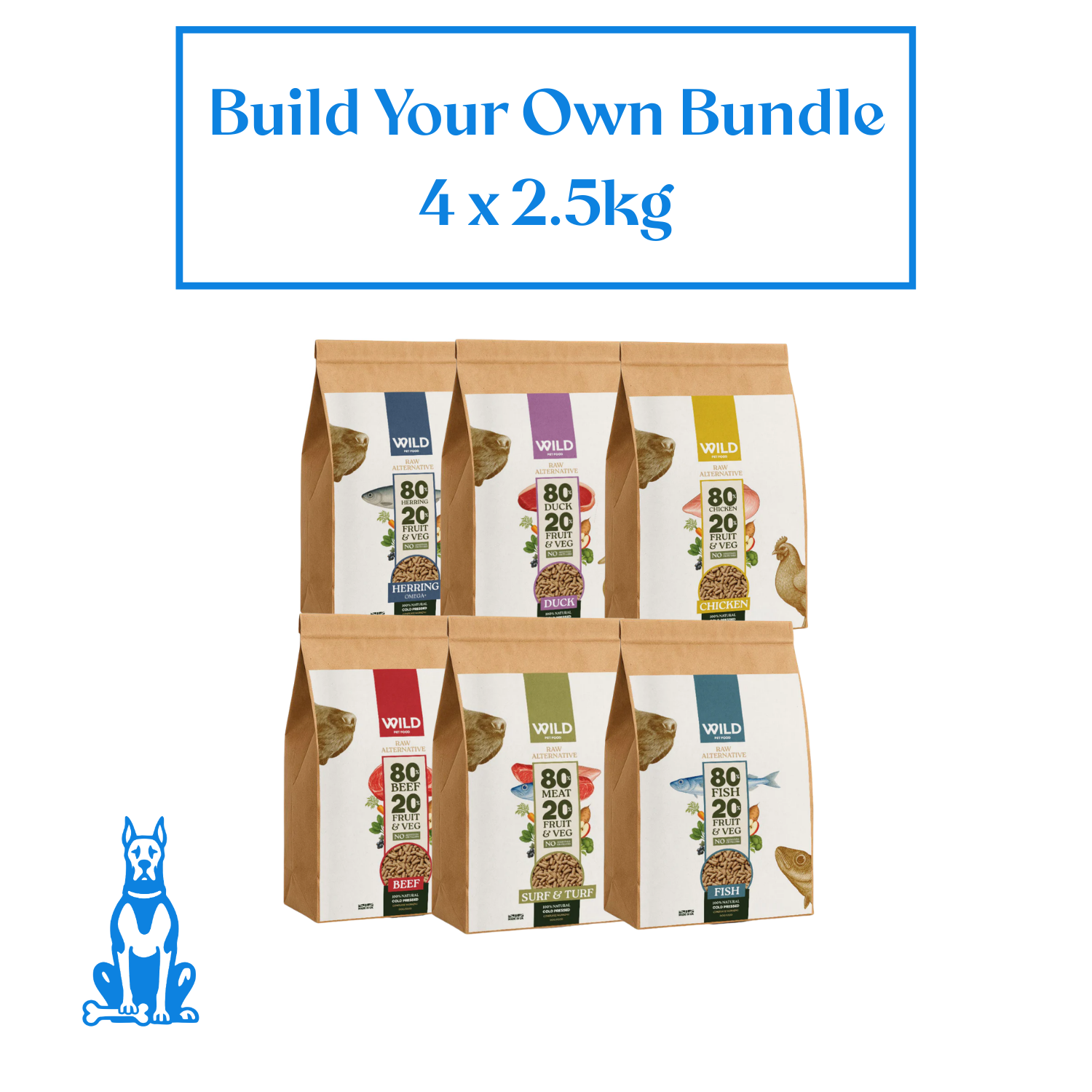 Wild Pet Food -  Build Your Own Bundle (PICK 4 X 2.5KG AND GET 10% OFF)
