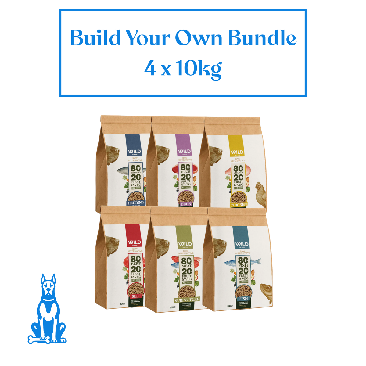 WILD Pet Food 4 x 10kg | Cold Pressed Dog Food 10% Off